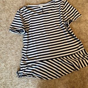 J Crew Factory peplum top! Heavy weight! EUC